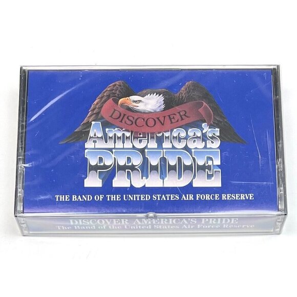 VTG DISCOVER AMERICA'S PRIDE US Air Force Reserve Band CASSETTE TAPE NIP NEW - Picture 1 of 3